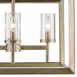 Golden Lighting Smyth 21" Wide White Gold 4-Light Chandelier 8 Golden Lighting Smyth 21" Wide White Gold 4-Light Chandelier -Outlet The Radiantix Store smyth 21 inch wide white gold 4 light chandelier 60e05views1