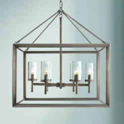 Golden Lighting Smyth 26 3/4" Wide Gunmetal Bronze Cage Chandelier