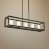Golden Lighting Smyth 41" Wide Gunmetal Bronze Kitchen Island Light Pendant