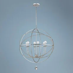 Solaris Collection 28" Wide 6-Light Modern Orb Pendant Light