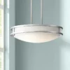 Solero 16" Wide Brushed Nickel LED Pendant Light -Outlet The Radiantix Store solero 16 inch wide brushed nickel led pendant light 70a12cropped