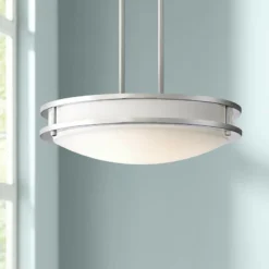 Solero 16" Wide Brushed Nickel LED Pendant Light
