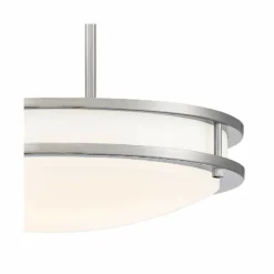 Solero 16" Wide Brushed Nickel LED Pendant Light -Outlet The Radiantix Store solero 16 inch wide brushed nickel led pendant light 70a12views1