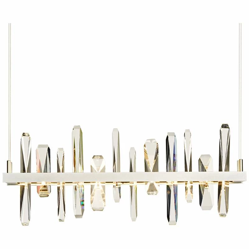 Solitude 25 1/2"W Platinum LED Kitchen Island Light Pendant 4 Solitude 25 1/2"W Platinum LED Kitchen Island Light Pendant - Image 2