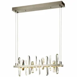 Solitude 25 1/2"W Platinum LED Kitchen Island Light Pendant 9 Solitude 25 1/2"W Platinum LED Kitchen Island Light Pendant -Outlet The Radiantix Store solitude 25 and one half inchw platinum led kitchen island light pendant 20y46views2