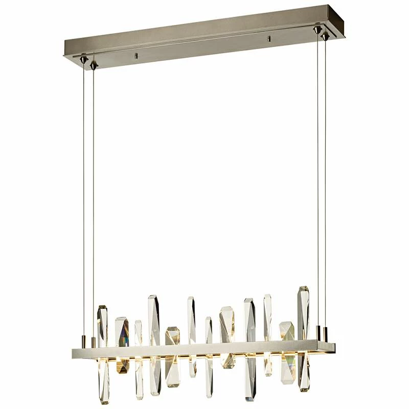 Solitude 25 1/2"W Platinum LED Kitchen Island Light Pendant 6 Solitude 25 1/2"W Platinum LED Kitchen Island Light Pendant - Image 4