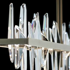 Solitude Large 52"W Gold LED Kitchen Island Light Pendant -Outlet The Radiantix Store solitude large 52 inchw gold led kitchen island light pendant 20y49views3