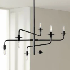 Sonneman Atelier 40 1/4" Wide Satin Black Chandelier