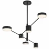 Sonneman Counterpoint™ 45"W Satin Black 6-Light LED Pendant 1 Sonneman Counterpoint™ 45"W Satin Black 6-Light LED Pendant -Outlet The Radiantix Store sonneman counterpoint trade 45 inchw satin black 6 light led pendant 54a27