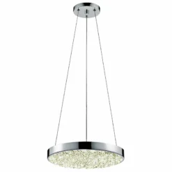 Sonneman Dazzle 12" Wide Fused Glass Chrome LED Mini Pendant -Outlet The Radiantix Store sonneman dazzle 12 inch wide fused glass chrome led mini pendant 8p834
