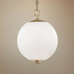 Sphere No.1 11 1/2" Wide Aged Brass Mini Pendant