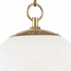 Sphere No.1 11 1/2" Wide Aged Brass Mini Pendant -Outlet The Radiantix Store sphere no 1 11 and one half inch wide aged brass mini pendant 65e39views1
