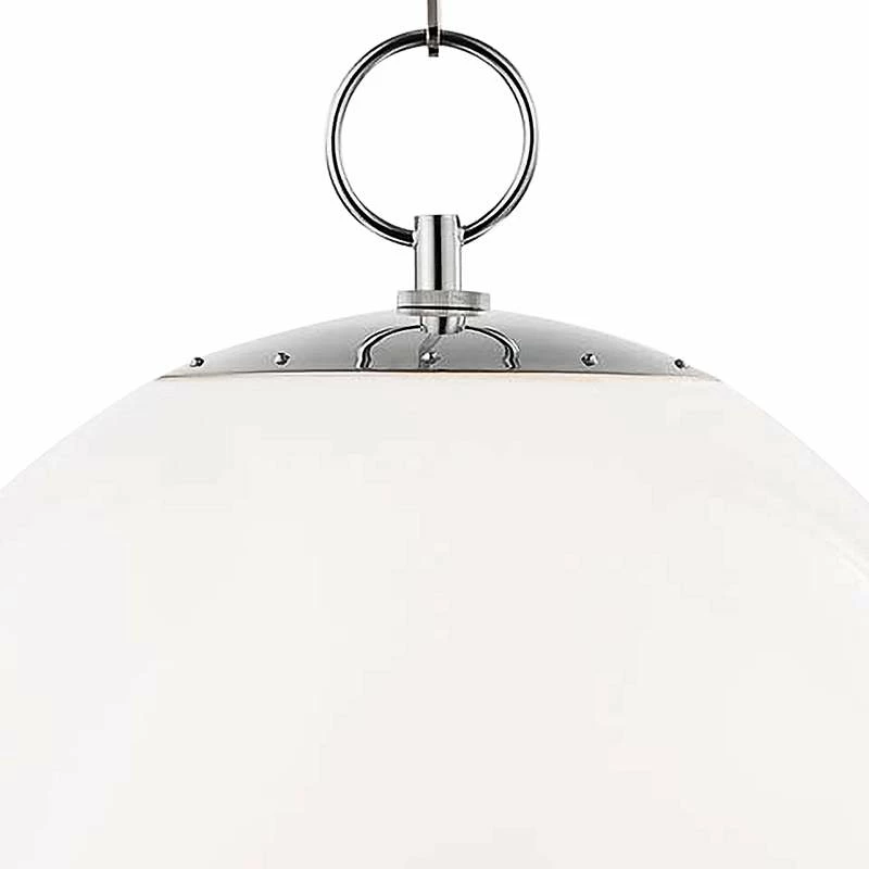 Sphere No.1 16" Wide Polished Nickel Pendant Light 5 Sphere No.1 16" Wide Polished Nickel Pendant Light - Image 3