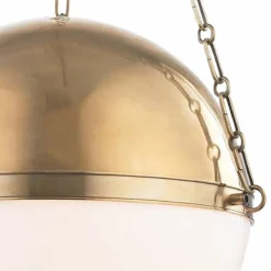 Sphere No.2 20 1/2" Wide Aged Brass Pendant Light -Outlet The Radiantix Store sphere no 2 20 and one half inch wide aged brass pendant light 65e50views1