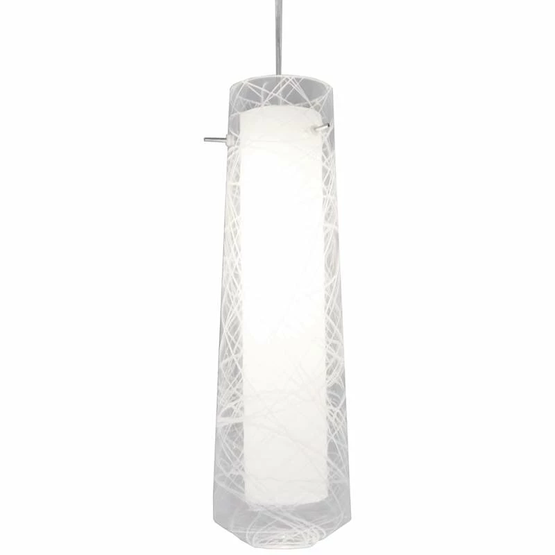 AFX Spun 5" Wide Satin Nickel LED Mini Pendant With Clear Glass 4 AFX Spun 5" Wide Satin Nickel LED Mini Pendant With Clear Glass - Image 2