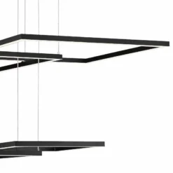 Squared 30 1/4" Wide Black LED Pendant Light 9 Squared 30 1/4" Wide Black LED Pendant Light -Outlet The Radiantix Store squared 30 and one quarter inch wide black led pendant light 69y93views1