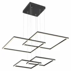 Squared 30 1/4" Wide Black LED Pendant Light 10 Squared 30 1/4" Wide Black LED Pendant Light -Outlet The Radiantix Store squared 30 and one quarter inch wide black led pendant light 69y93views2