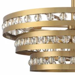 Stiffel Artyom 40" Wide Warm Gold 8-Light Crystal Ring Pendant -Outlet The Radiantix Store stiffel artyom 40 inch wide warm gold 8 light crystal ring pendant 508n0views1