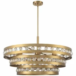 Stiffel Artyom 40" Wide Warm Gold 8-Light Crystal Ring Pendant -Outlet The Radiantix Store stiffel artyom 40 inch wide warm gold 8 light crystal ring pendant 508n0views3