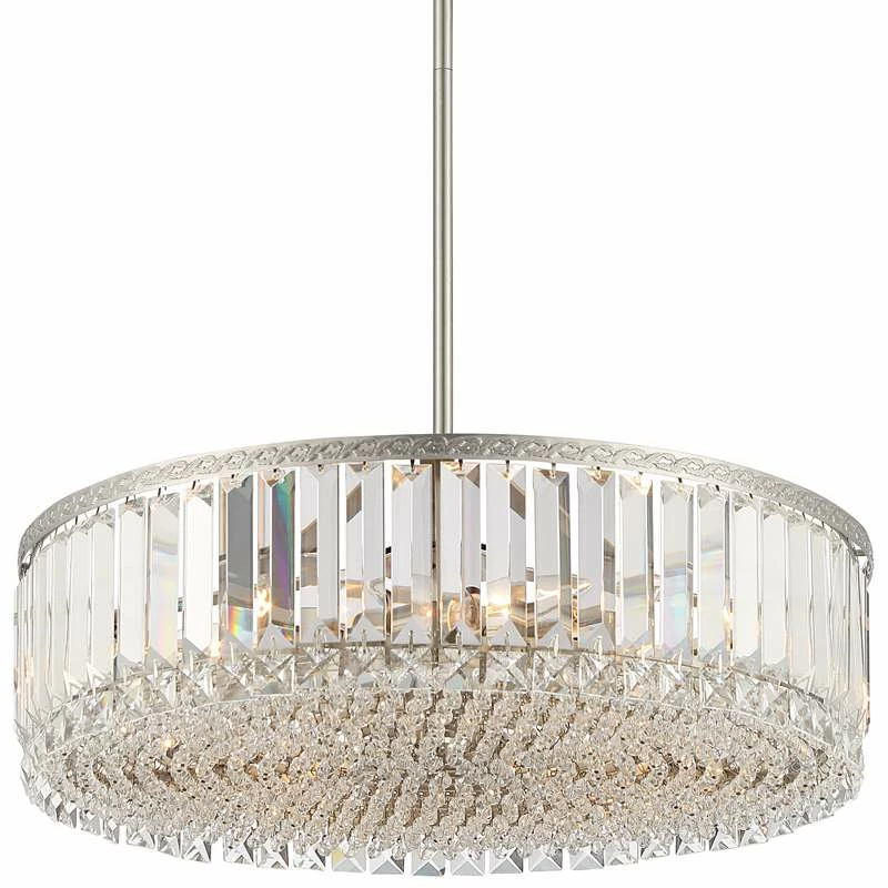 Stiffel Ella 20 1/4" Wide Brushed Nickel Crystal 5-Light Pendant 4 Stiffel Ella 20 1/4" Wide Brushed Nickel Crystal 5-Light Pendant - Image 2