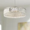 Stiffel Ella 20 1/4" Wide Brushed Nickel Crystal 5-Light Pendant -Outlet The Radiantix Store stiffel ella 20 and one quarter inch wide brushed nickel crystal 5 light pendant 545k0cropped
