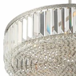 Stiffel Ella 20 1/4" Wide Brushed Nickel Crystal 5-Light Pendant 10 Stiffel Ella 20 1/4" Wide Brushed Nickel Crystal 5-Light Pendant -Outlet The Radiantix Store stiffel ella 20 and one quarter inch wide brushed nickel crystal 5 light pendant 545k0views1