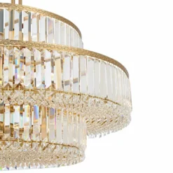 Stiffel Ella 32 1/2" Soft Gold And Crystal 16-Light Three-Tier Pendant 11 Stiffel Ella 32 1/2" Soft Gold And Crystal 16-Light Three-Tier Pendant -Outlet The Radiantix Store stiffel ella 32 and one half inch soft gold and crystal 16 light three tier pendant 033f0views1