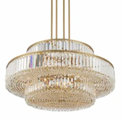 Stiffel Ella 32 1/2" Soft Gold And Crystal 16-Light Three-Tier Pendant 13 Stiffel Ella 32 1/2" Soft Gold And Crystal 16-Light Three-Tier Pendant -Outlet The Radiantix Store stiffel ella 32 and one half inch soft gold and crystal 16 light three tier pendant 033f0views3
