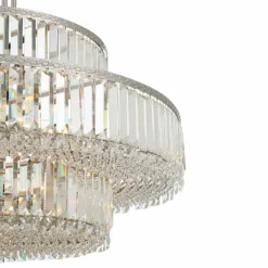 Stiffel Ella 32 1/2"Wide Nickel Crystal 16-Light Three-Tier Pendant 10 Stiffel Ella 32 1/2"Wide Nickel Crystal 16-Light Three-Tier Pendant -Outlet The Radiantix Store stiffel ella 32 and one half inchwide nickel crystal 16 light three tier pendant 032f0views1