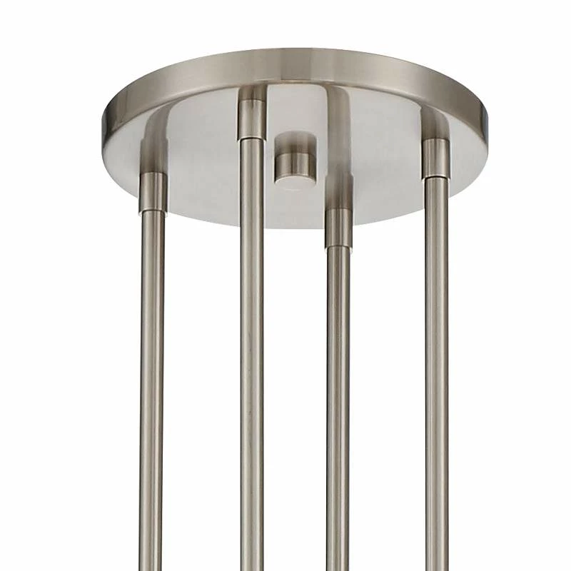 Stiffel Ella 32 1/2"Wide Nickel Crystal 16-Light Three-Tier Pendant 6 Stiffel Ella 32 1/2"Wide Nickel Crystal 16-Light Three-Tier Pendant - Image 4