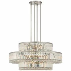 Stiffel Ella 32 1/2"Wide Nickel Crystal 16-Light Three-Tier Pendant 13 Stiffel Ella 32 1/2"Wide Nickel Crystal 16-Light Three-Tier Pendant -Outlet The Radiantix Store stiffel ella 32 and one half inchwide nickel crystal 16 light three tier pendant 032f0views4