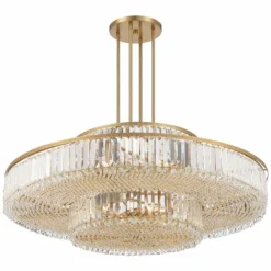 Stiffel Ella 39 3/4" Wide Soft Gold Clear Crystal Pendant -Outlet The Radiantix Store stiffel ella 39 and three quarter inch wide soft gold clear crystal pendant 657k0views5