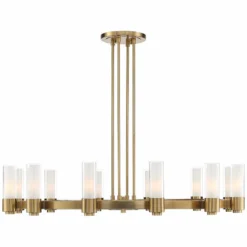 Stiffel Ennis 48" Wide Antique Brass 12-Light Ring Chandelier -Outlet The Radiantix Store stiffel ennis 48 inch wide antique brass 12 light ring chandelier 95r56views4