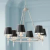 Stiffel Manhattan 30"W Brushed Nickel And Black 6-Light Chandelier 2 Stiffel Manhattan 30"W Brushed Nickel And Black 6-Light Chandelier -Outlet The Radiantix Store stiffel manhattan 30 inchw brushed nickel and black 6 light chandelier 78w97cropped