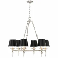 Stiffel Manhattan 30"W Brushed Nickel And Black 6-Light Chandelier 14 Stiffel Manhattan 30"W Brushed Nickel And Black 6-Light Chandelier -Outlet The Radiantix Store stiffel manhattan 30 inchw brushed nickel and black 6 light chandelier 78w97views4