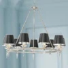 Stiffel Manhattan 37 1/2"W Brushed Nickel And Black 9-Light Chandelier -Outlet The Radiantix Store stiffel manhattan 37 and one half inchw brushed nickel and black 9 light chandelier 78x06cropped