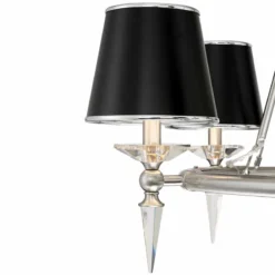 Stiffel Manhattan 37 1/2"W Brushed Nickel And Black 9-Light Chandelier -Outlet The Radiantix Store stiffel manhattan 37 and one half inchw brushed nickel and black 9 light chandelier 78x06views1