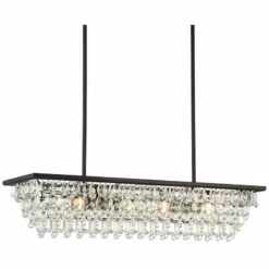 Stiffel Petranilla 40" Wide Crystal Island Pendant Light -Outlet The Radiantix Store stiffel petranilla 40 inch wide crystal island pendant light 95r37