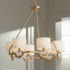Stiffel Rainey 32 3/4" Wide Brass And Crystal Shaded Luxury Chandelier -Outlet The Radiantix Store stiffel rainey 32 and three quarter inch wide brass and crystal shaded luxury chandelier 479k0cropped