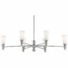 Stiffel Talon 46 1/2" Wide Brushed Nickel 6-Light Chandelier -Outlet The Radiantix Store stiffel talon 46 and one half inch wide brushed nickel 6 light chandelier 86t63