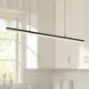 Stiletto 59 1/2" Wide Black LED Kitchen Island Light Pendant -Outlet The Radiantix Store stiletto 59 and one half inch wide black led kitchen island light pendant 71f09cropped