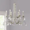 Strand 28" Wide Silver Leaf 6-Light Chandelier -Outlet The Radiantix Store strand 28 inch wide silver leaf 6 light chandelier 9h382cropped