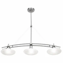 Structures Nickel 37 1/2" Wide 3-Light Island Chandelier -Outlet The Radiantix Store structures nickel 37 and one half inch wide 3 light island chandelier 57986views2