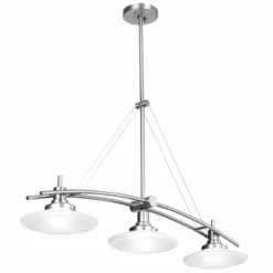 Structures Nickel 37 1/2" Wide 3-Light Island Chandelier -Outlet The Radiantix Store structures nickel 37 and one half inch wide 3 light island chandelier 57986views3