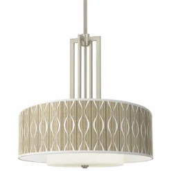 Swell Carey 24" Brushed Nickel 4-Light Chandelier