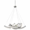 Swing Time 25" Wide Brushed Silver LED Chandelier -Outlet The Radiantix Store swing time 25 inch wide brushed silver led chandelier 35e16