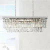 Sydney 40"W Nickel And Crystal Kitchen Island Light Pendant -Outlet The Radiantix Store sydney 40 inchw nickel and crystal kitchen island light pendant 57y96cropped