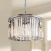 Sydney Polished Nickel 26" Wide Crystal Pendant Light -Outlet The Radiantix Store sydney polished nickel 26 inch wide crystal pendant light 1j730cropped