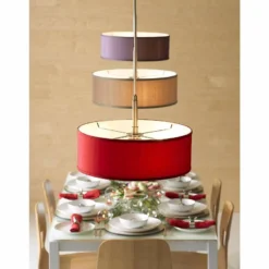 Eggplant Purple 16" Wide Pendant Chandelier