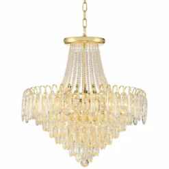Talia 22 1/4" Wide Gold And Crystal 13-Light Chandelier 10 Talia 22 1/4" Wide Gold And Crystal 13-Light Chandelier -Outlet The Radiantix Store talia 22 and one quarter inch wide gold and crystal 13 light chandelier 78t20